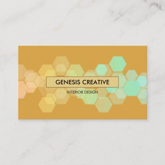 Carte De Visite Concepteur d'or en ambre glacé (Devant)