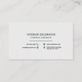 Carte De Visite Concepteur et décorateur (Dos)