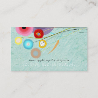 Carte De Visite Concepteur floral aquarelle