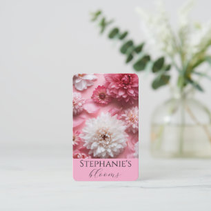 Carte De Visite Concepteur floral fleuriste élégant