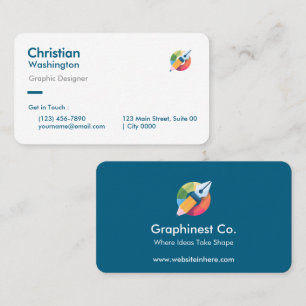 Carte De Visite Concepteur Graphique Créatif Professionnel Co Desi