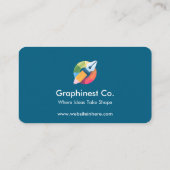 Carte De Visite Concepteur Graphique Créatif Professionnel Co Desi (Dos)