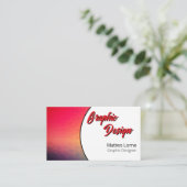 Carte De Visite Concepteur Graphique Moderne (Debout devant)