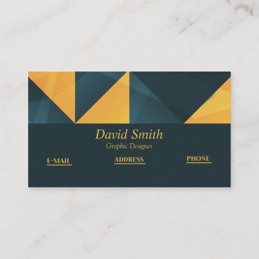 Carte De Visite Concepteur graphique professionnel de classe (Dos)