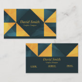 Carte De Visite Concepteur graphique professionnel de classe (Devant / Derrière)