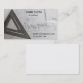 Carte De Visite Concepteur indépendant de conception d'architecte (Devant / Derrière)