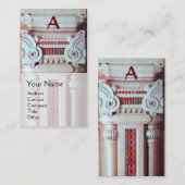 Carte De Visite CONCEPTEUR INTÉRIEUR, ARCHITECTURE Monogramme, (Devant / Derrière)