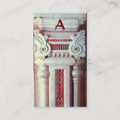 Carte De Visite CONCEPTEUR INTÉRIEUR, ARCHITECTURE Monogramme, or (Dos)