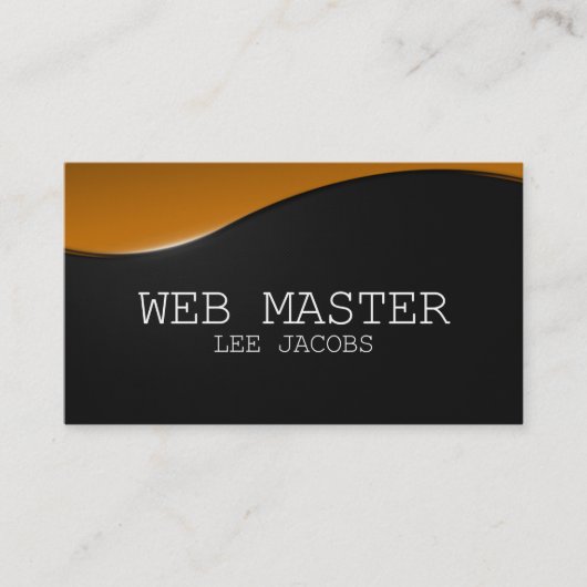 Carte De Visite Concepteur maître développeur Web Tech informatiqu (Devant)