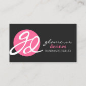 Carte De Visite Concepteur moderne et élégant de bijoux (Devant)