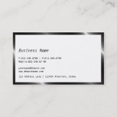 Carte De Visite Concepteur noir et blanc chic Artsy de cils (Dos)