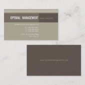 CARTE DE VISITE :: concepteur optimal 4 (Devant / Derrière)