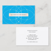 Carte De Visite Concepteur professionnel Cobalt Blue (Devant / Derrière)