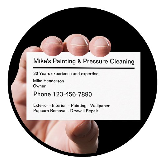 Carte De Visite Concepteur Professionnel Simple Peintre de Maison