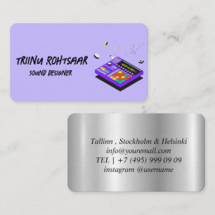 Carte De Visite Concepteur sonore