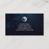 Carte De Visite Concepteur Web Circuits Internet (Dos)