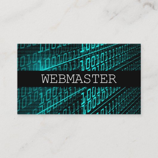 Carte De Visite Concepteur Web Maître Designer Tech Informatique (Devant)