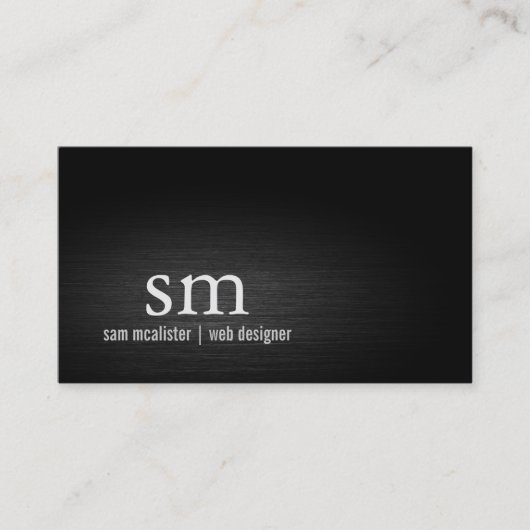 Carte De Visite Concepteur Web Monogramme Technique Internet (Devant)