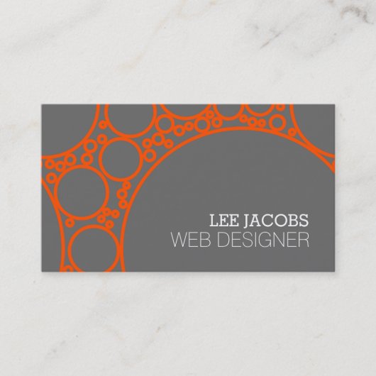 Carte De Visite Concepteur Web Programmeur informatique (Devant)