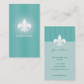 CARTE DE VISITE CONCEPTION 01 DE CRE8TIVE - BLEU (Devant / Derrière)