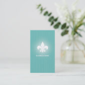 CARTE DE VISITE CONCEPTION 01 DE CRE8TIVE - BLEU (Debout devant)