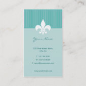 CARTE DE VISITE CONCEPTION 01 DE CRE8TIVE - BLEU (Dos)
