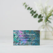 Carte De Visite Conception 3 d'arrière - plan de coquille de mer (Debout devant)