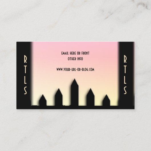 Carte De Visite Conception à deux côtés du service de pelouse (Dos)