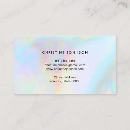 Carte De Visite conception abeille (Dos)