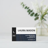 Carte De Visite Conception Abstraite de Blocs de Couleur (Debout devant)