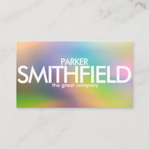 Carte De Visite Conception Abstraite de couleurs simples