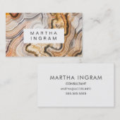 Carte De Visite Conception Abstraite de la macro d'âge moderne (Devant / Derrière)