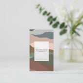 Carte De Visite Conception Abstraite de terrarium de sable (Debout devant)