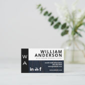 Carte De Visite Conception abstraite des blocs de couleur | Icônes (Debout devant)