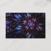 Carte De Visite Conception Abstraite des fleurs fractales. (Devant)