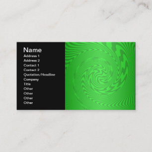 Carte De Visite Conception Abstraite Vert Clair