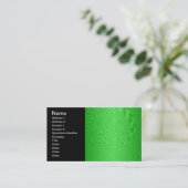 Carte De Visite Conception Abstraite Vert Clair (Debout devant)