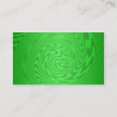 Carte De Visite Conception Abstraite Vert Clair (Dos)