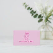 Carte De Visite Conception Animale pour Professionnels Chouette Ro (Debout devant)