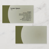 Carte De Visite Conception Arc - Drab Olive (Devant / Derrière)