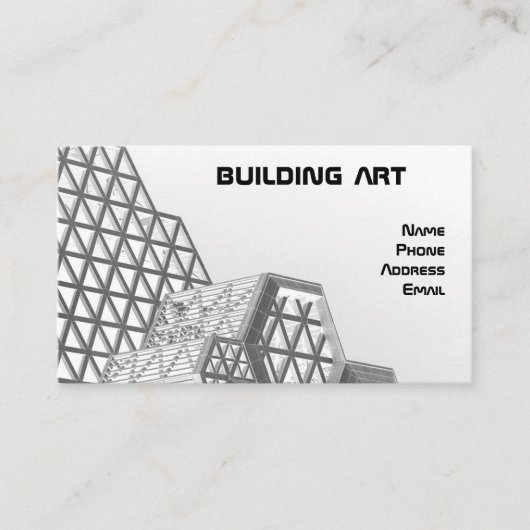 Carte De Visite Conception architecturale avec les éléments (Devant)