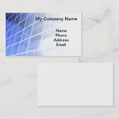 Carte De Visite Conception architecturale de façade en verre bleue (Devant / Derrière)