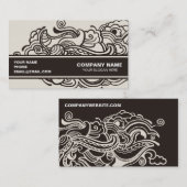 Carte De Visite Conception artistique abstraite (Devant / Derrière)