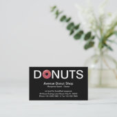 Carte De Visite Conception astucieuse des boutiques de donut (Debout devant)