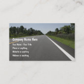 Carte De Visite Conception automobile à vue sur la route (Devant)