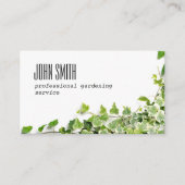 Carte De Visite Conception avec des brindilles de lierre (Devant)