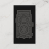 Carte De Visite Conception bilatérale de photographe simple (Dos)