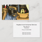 Carte De Visite Conception bilatérale simple de bricoleur (Devant / Derrière)