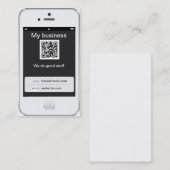 Carte De Visite Conception blanche personnalisable professionnelle (Devant / Derrière)