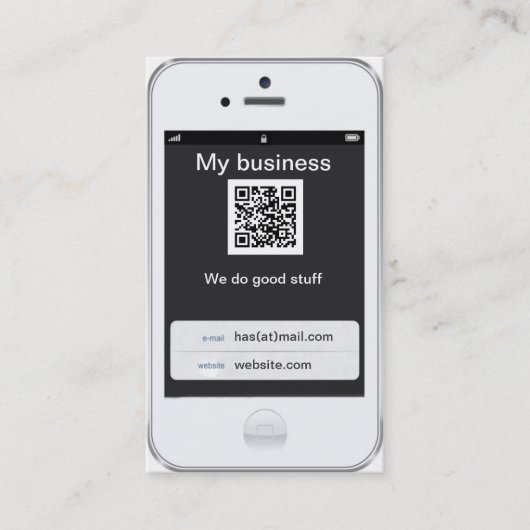 Carte De Visite Conception blanche personnalisable professionnelle (Devant)